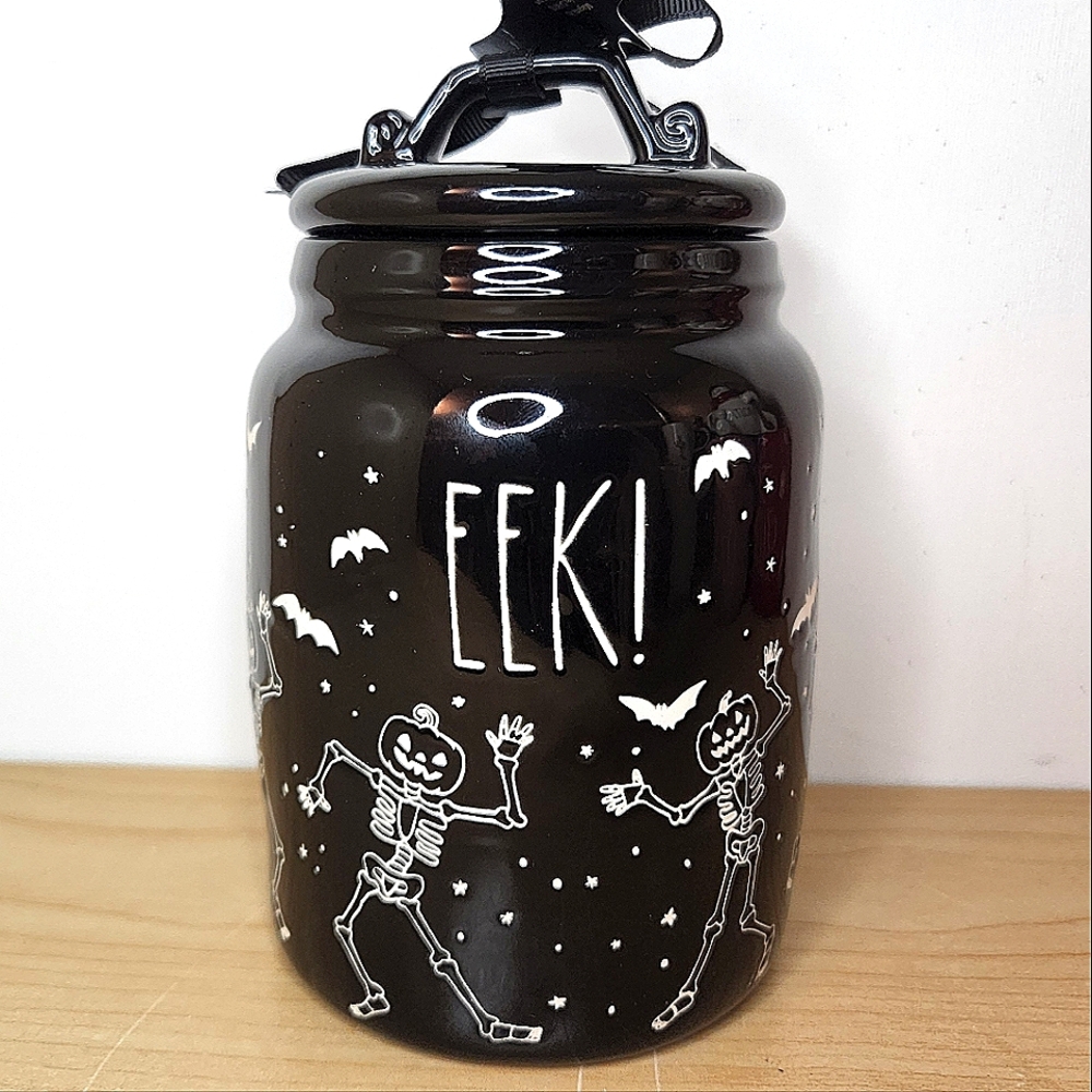 🆕️ Rae Dunn EEK Halloween Canister (Double Sided)